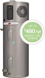 Rheem S Hybrid Electric Water Heater Is The Most Efficient Water Heater Available Rheem Water Heaters Rheem Manufacturing C Water Heater Heater Energy Cost