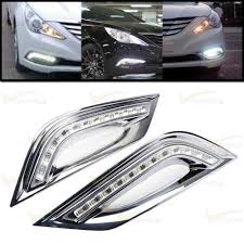 Pin On 2x Led Daytime Running Fog Light Drl For Hyundai Sonata I45 2011 2012 2013 2014