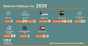 Uae Holidays Announced For 2020 Virgin Radio Dubai