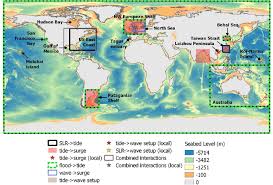 global bathymetry seabed level m from the general