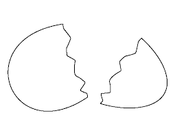 Printable cracked egg black and white. Pin On Printable Patterns At Patternuniverse Com
