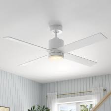52 Rinke 4 Blade Ceiling Fan With Remote Light Kit Included Ceiling Fan Ceiling Fan With Remote White Ceiling Fan
