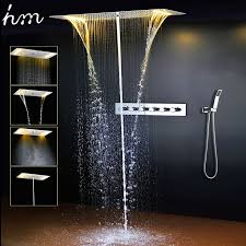 Pin By Shay Ingram On Showers In 2020 Waterfall Shower Ceiling Shower Head Shower Heads
