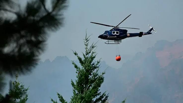 San Juan: 7 muertos al caer un helicóptero de control de incendios forestales
