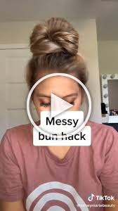 Messy Bun With Straight Hair Perfect Big Messy Bun Classy Messy Bun Amazing Hair Tutorial Easy Hai In 2020 Hair Tutorials Easy Medium Length Hair Styles Hair Hacks