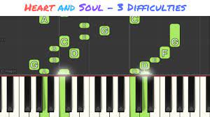 After c, reach down and play f, the starter key, again. How To Play Heart And Soul Piano Tutorial 3 Different Difficulties Youtube