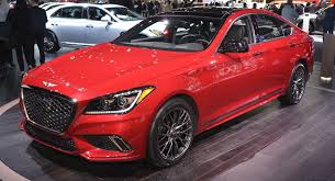 2018 Genesis G80 Sport Is Oh So Tempting In Red Carscoops Best Luxury Cars Genesis Sports