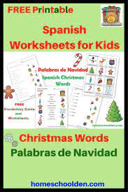Free Spanish Worksheets Christmas Words Palabras De Navidad Kindergarten Worksheets Beginner Spanish Worksheets Kindergarten Worksheets Printable