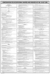 Provide adequate control of the health and safety risks arising from our work activities; Occupational Health And Safety Act Schedule D Poster Machinery Bilingual Lexisnexis Sa