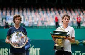 Jun 20, 2021 · rising french star ugo humbert was thrilled after surprising andrey rublev in the halle final. Humbert Stuns Rublev To Claim Halle Title Reuters