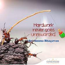 Hard Work Never Goes Unrewarded Sri Amma Bhagavan Overcoming Fear Teachings Words Of Wisdom