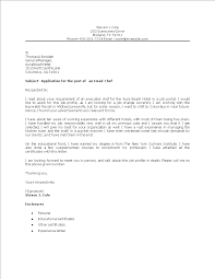 How to write a chef cover letter. Head Chef Position Cover Letter Templates At Allbusinesstemplates Com