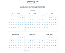 FULL List of Blockout Dates for New Disney World Annual Passes - AllEars.Net