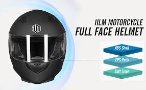 Amazon Com Ilm Full Face Motorcycle Street Bike Helmet With Removable Winter Neck Scarf 2 Visors Dot L Matte Black Automotive
