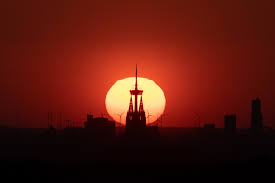 As viewed from the equator. Poster Cologne Sunset Der Perfekte Moment Kolner Kunst
