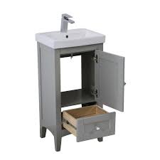 The narrow vanity is excellent for small bathrooms. Narrow Depth Bathroom Vanity 18 In Single Bathroom Vanity