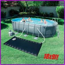 Big Oval Pool Kit Above Ground Patio Steel Sand Filter Pump Solar Pad Cover 18x9 Pool Pool Kits Swimming Pools