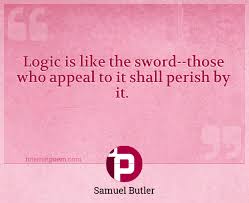 Jesus' sword was never a literal one. Logic Is Like The Sword Those Who Appeal To It Shall Perish By It