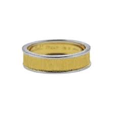Maybe you would like to learn more about one of these? Lot Art Buccellati Two Color Gold Wedding Band Ring