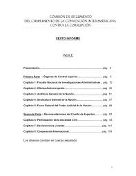 Maybe you would like to learn more about one of these? Sexto Informe Indice Los Anexos Constan En Cuerpo Separado