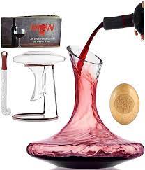 Wine Decanter Aerator Set With Wood Stopper Wine Decanter Set Red Wine Decanter Wine Decanter