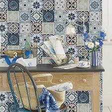 Blooming Wand 63113 Werkzeug Zum Losen Vintage Mosaik Fliesen Tapete Wand Mural Fur Bad Kuche Wohnzimmer Gross 57 Quadratisch Ft Rolle Amazon De Baumarkt