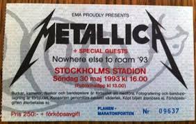 Pin By Glen Ellis On Programs Tours Tickets Metallica