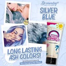 When using b (blue), v (violet), r (red) or rr (red red) shade on over 50% gray, mix with equal parts of an agebeautiful n (neutral) shade of the same level for optimal gray coverage. Dixmondsg Silver Blue Hair Dye Long Lasting Ash Colors 1 3 Months No Color Shampoo Needed Shopee Singapore