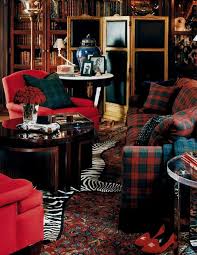 Christmas Blend Glamorous Christmas Red Gold Plaid House Of Valentina Ralph Lauren Home Home Decor Decor