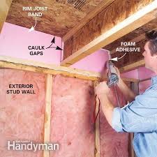 How To Finish A Basement Framing And Insulating Basement Insulation Basement Flooring Basement Remodeling