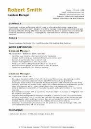 Database manager job description this database manager sample job description can assist in your creating a job application that will attract job candidates who are qualified for the job. Database Manager Resume Samples Qwikresume