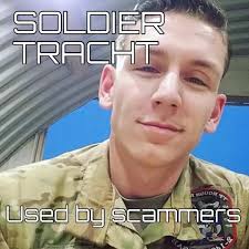 James Albert Tracht is no longer in the military- he's a veteran and he now  owns a tattoo studio. These pictures are really old. No real military will  ever contact you via