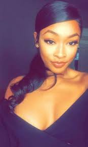 Deep Side Part Ponytail Hair Styles Curly Hair Styles Beauty