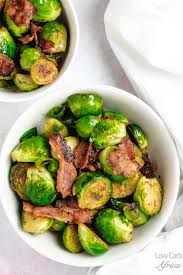 Fresh herbs, onion and bacon sauté alongside brussels sprouts in this easy vegetable side dish recipe. Stir Fried Brussels Sprouts With Bacon Low Carb Africa