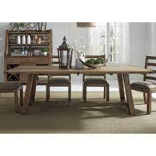 Rustic Dining Table By Liberty Furniture Dining Table Dining Room Sets Trestle Dining Tables