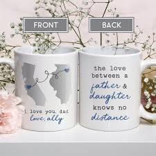 Birthday Message For Father Long Distance Father Daughter Long Distance Mug Long Distance Mugs Father Daughter Daddy Gifts