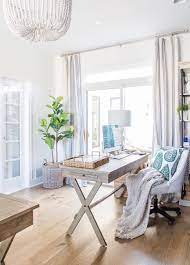 15 Modern Coastal Office Decor Ideas In 2021 Home Simple Winter Decor Feminine Desk