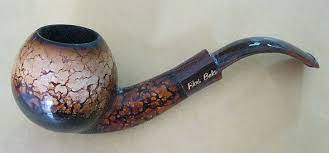 Meerschaum coloring bowl with leather case handcarved #k1. Cigar Pipes