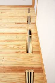 パッシブエアコンの吹き出し口 冬は床下から温かい空気が出ます パッシブデザイン リフォーム 狭小住宅