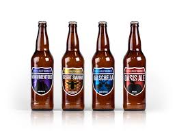 Coachella Valley Brewing Co Beer Bottle Label Design Monumentous Ipa Desert Swarm Kolschella And Oa Beer Bottle Labels Design Beer Bottle Labels Beer Bottle