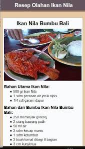 Meski begitu, ikan nila merupakan jenis yang akan memberikan peluang usaha dengan income tinggi. Resep Olahan Ikan Nila Pour Android Telechargez L Apk