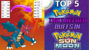 Top 5 Pokemon That Needed Buffs In Pokemon Sun Moon Pokemon Sun Pokemon Sun Moon