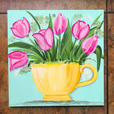Tulip painting fabric painting painting & drawing watercolor paintings painting flowers learn how to paint pink tulips fast and easy. Paint Pink Tulips Fast And Easy Pamela Groppe Art