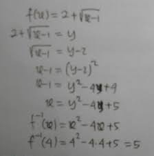 Invers fungsi fx akar 3 x 2 1 adalah brainly co id from brainly.co.id. Diketahui Rumus Fungsi F Dalam Kurung X 2 Tambah Akar X Kurang 1 Jika Invers Dari F Dalam Kurung Brainly Co Id
