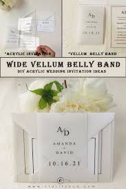 If you're getting married in the spring 💍, now's the time to start thinking about your save the dates!this layered vellum diy save the date is a creative alternative to the norm that is sure to leave a lasting impression on your guests. Acrylic Topics Diy Acrylic Wedding Invitation Ideas With Wide Vellum Bellyband