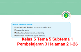 Dengan adanya pembahasan kunci jawaban soal yang terdapat pada buku siswa seperti ini diharapkan dapat. Kunci Jawaban Buku Tematik Tema 5 Kelas 5 Halaman 21 22 26 Koesrow