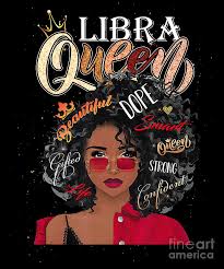 Libra Queen Png Afro Girl Png Libra Birthday Png Libra Zodiac Png Libra September Png Black Que Digital Art By Tu Hoang