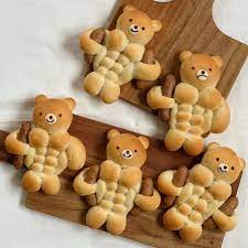 ran on twitter bread art bear cookies eat cake