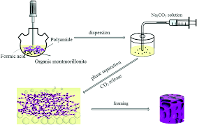 A Polyamide 6 Organic Montmorillonite Composite Sponge By