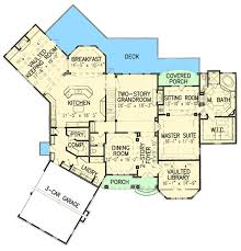 Plan 15881ge Lodge Like Spin To A Classic Home Plan House Plans Classic House Ceiling Treatments
